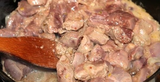 Печень с молоком