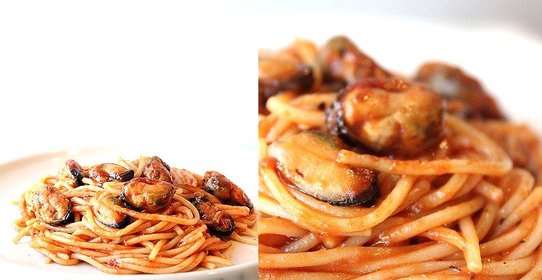 Спагетти с мидиями в томатном соусе