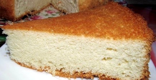 Простое бисквитное тесто для торта