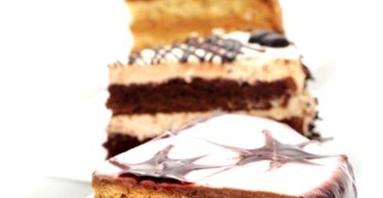 Двухцветный торт из сметаны