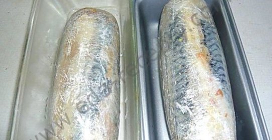 Рулет из скумбрии с желатином