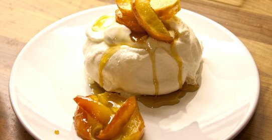 Безе с яблоками