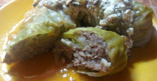 Голубцы с грибами и фаршем