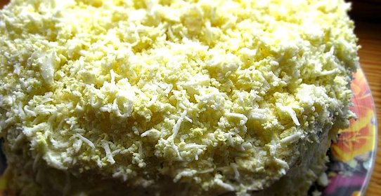 Закусочный блинный торт