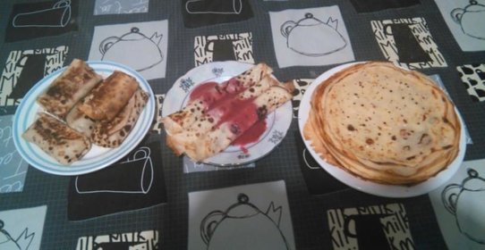 Заварные блины на кефире