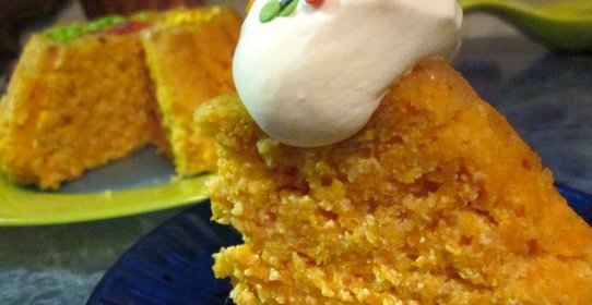 Морковно-творожный пудинг