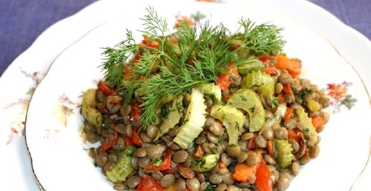 Теплый салат Чи-чи