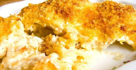 Цветная капуста в соусе бешамель