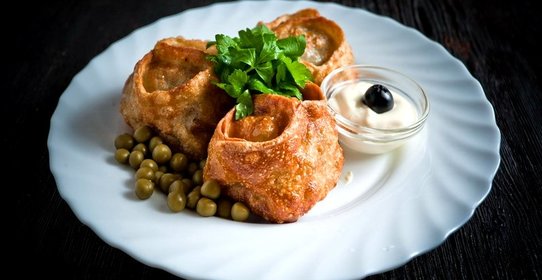 Манты жареные