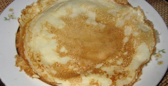 Блинчики на молоке и сметане