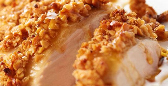 Куриное филе с медом и арахисом