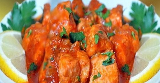 Азу из свинины с солеными огурцами