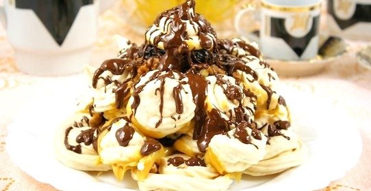 Торт «Графские развалины» с безе