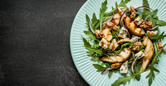 Грушевый салат с сыром рокфор