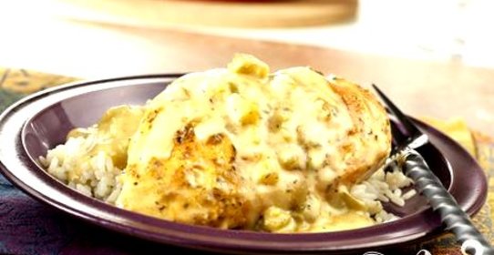 Куриная грудка в сливочном соусе