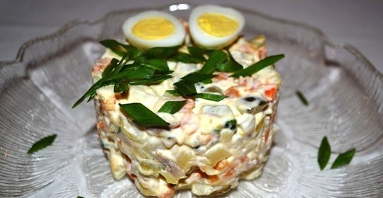 Салат Оливье по-домашнему