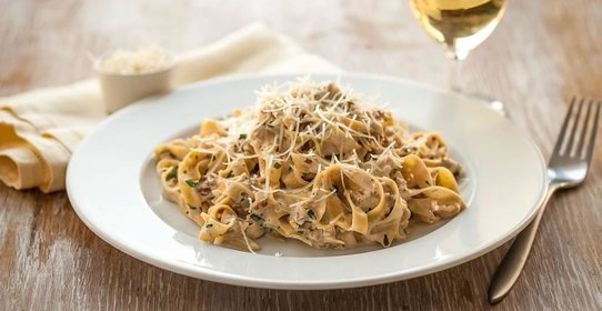 Паста в сливочном соусе