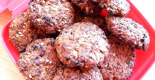 Овсяное печенье с сухофруктами с миндалем