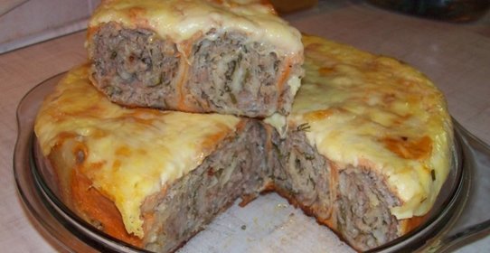 Лаваш с фаршем в мультиварке