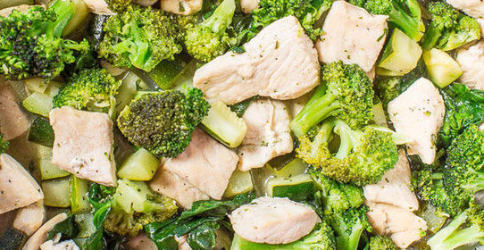 Курица с брокколи