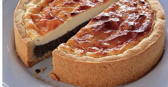 Творожный пирог с маком