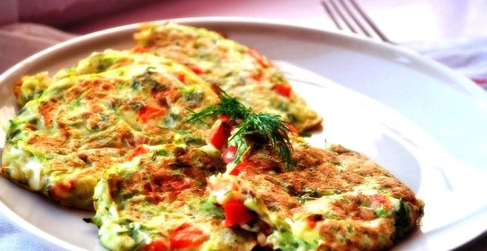 Диетические оладьи из кабачков