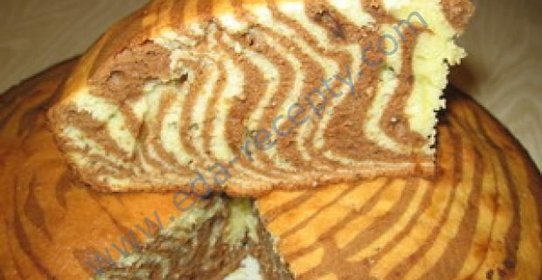 Пирог Зебра на сметане