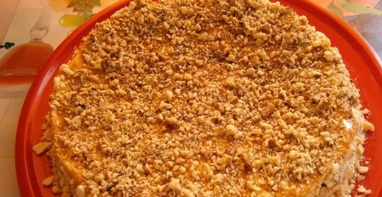 Торт на сковороде со сгущенкой