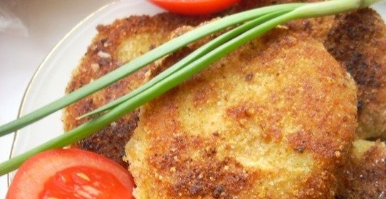 Картофельные биточки с фаршем