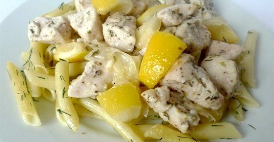 Куриное филе, запеченное с лимонами
