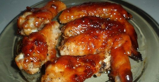 Крылышки в медово-соевом соусе