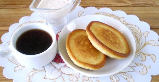 Оладьи на кефире с яйцами