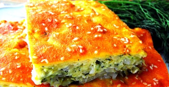 Капустный пирог на сметане