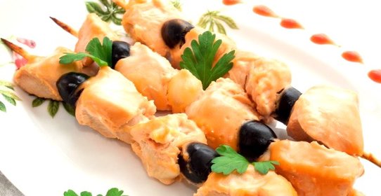 Шашлычки «Домашние», маринованные в розовом соусе