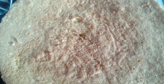 Бисквит на горячем молоке