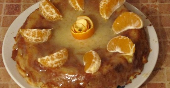 Шарлотка с апельсинами