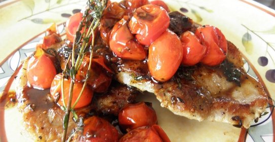 Жареная свинина на сковороде