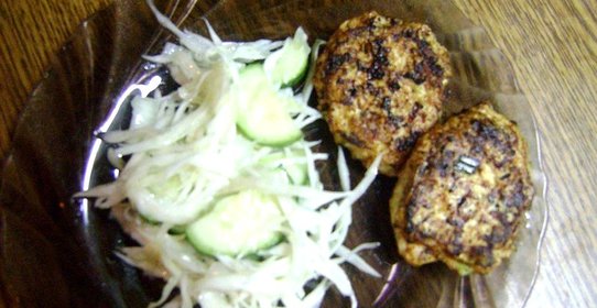 Кабачково-куриные оладьи