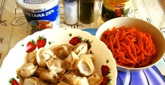 Пельмени на пару