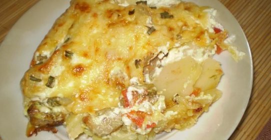 Картошка жареная с мясом