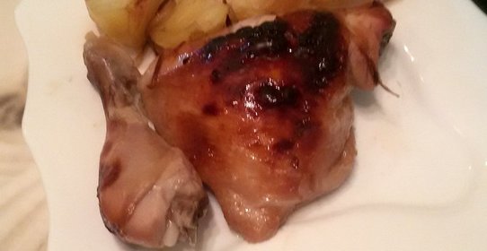 Курица на гриле в цитрусовом соусе с медом