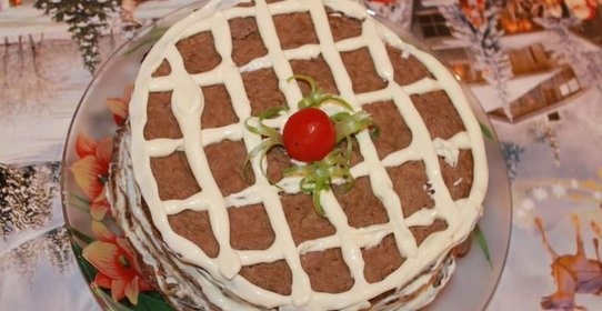 Торт из печени