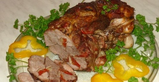 Баранина с помидорами в фольге