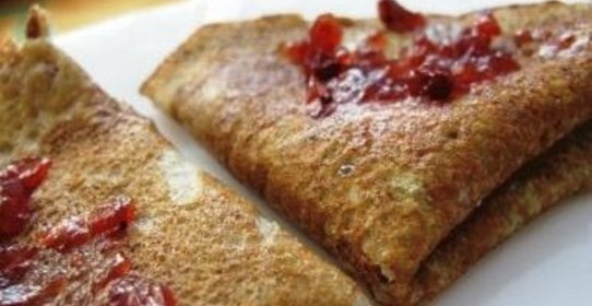 Блины на воде с яйцами