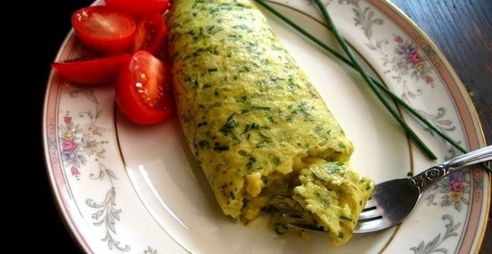 Омлет с зеленью