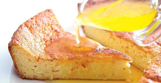 Йогуртовый пирог с цитрусовым сиропом