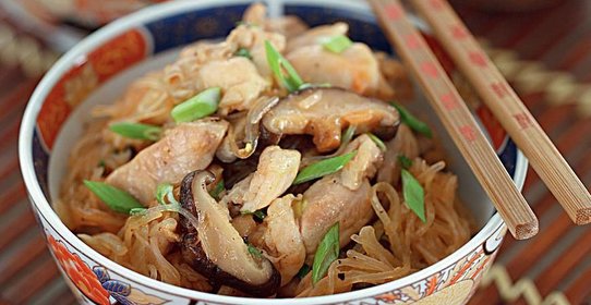 Лапша сотангон с курицей