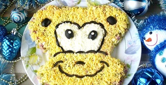 Салат Обезьянка оливье