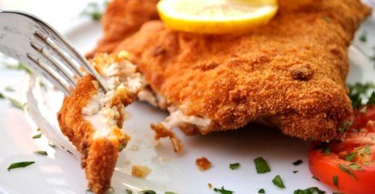 Курица в чесночной панировке