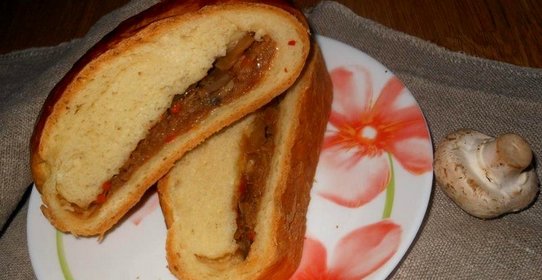 Плетеный пирог с капустой